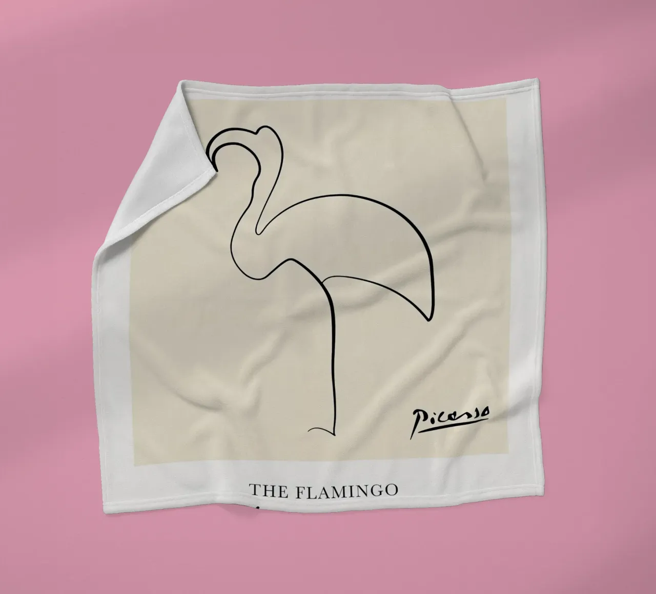 Fenicottero Picasso coperta in pile da Jam Poster