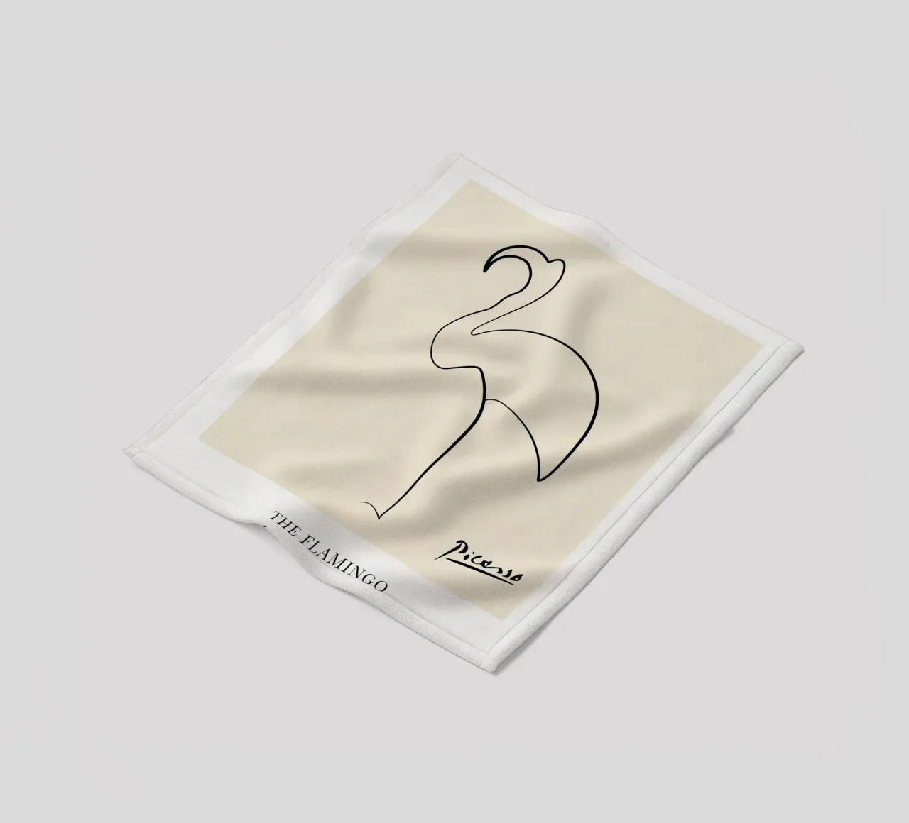 Fenicottero Picasso coperta in pile da Jam Poster