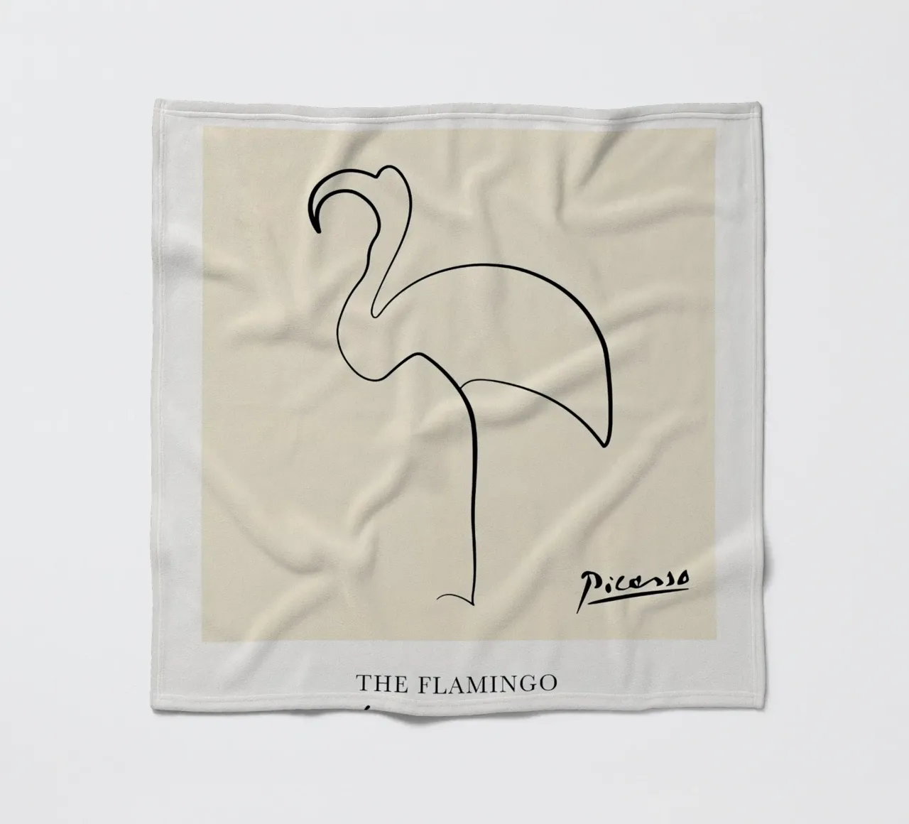 Fenicottero Picasso coperta in pile da Jam Poster
