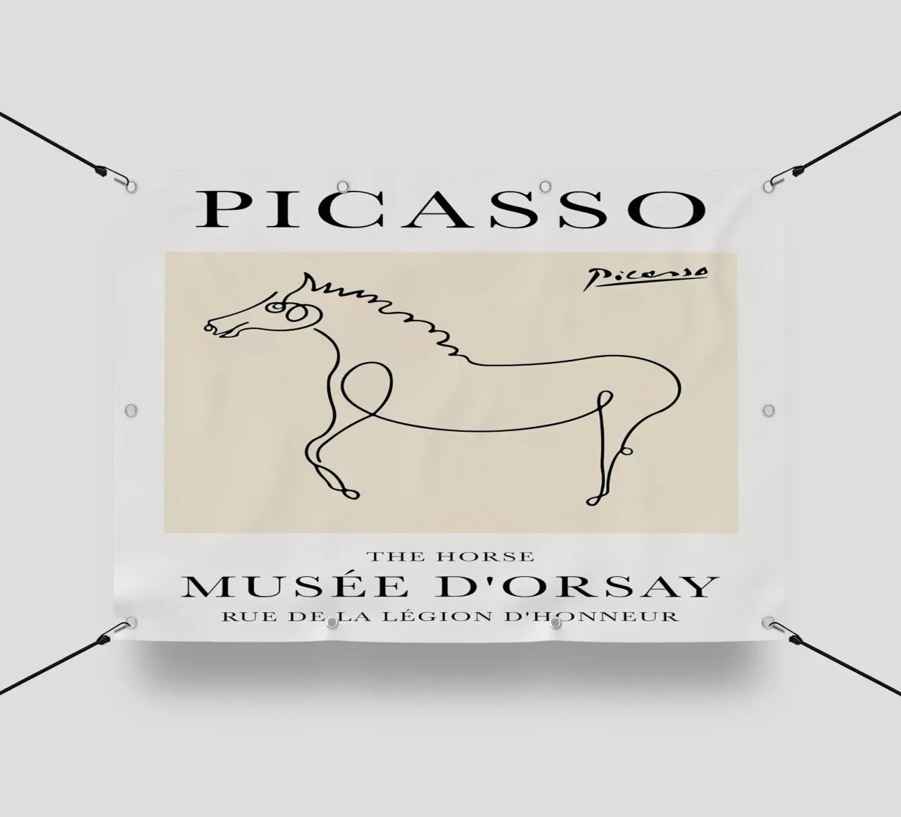 Cavallo Picasso telo in pvc da Jam Poster