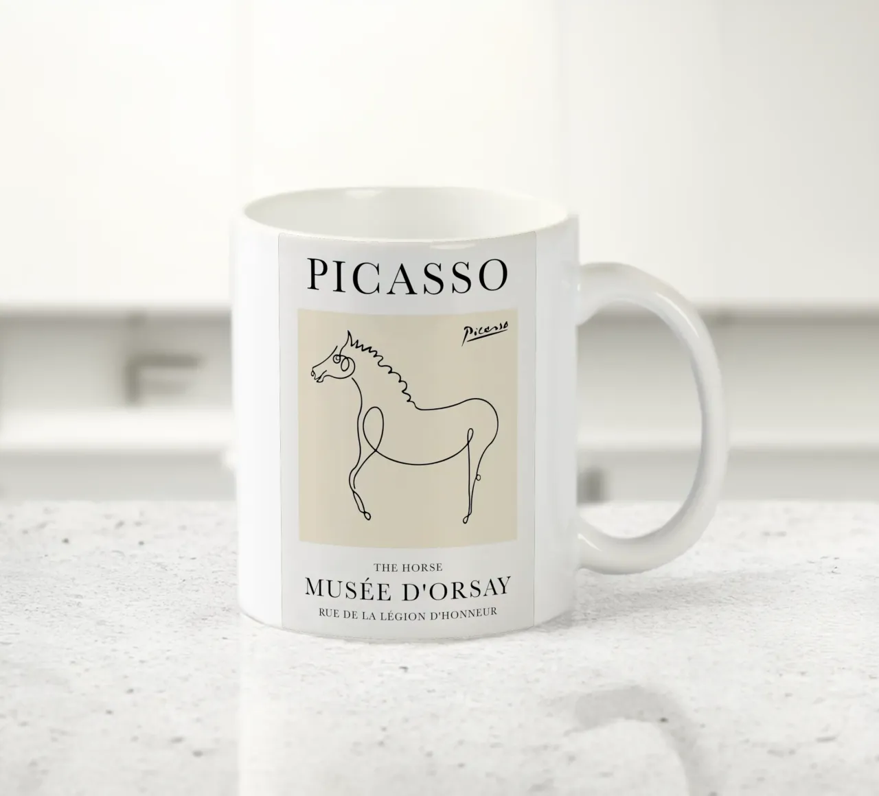 Cavallo Picasso tazza in ceramica da Jam Poster