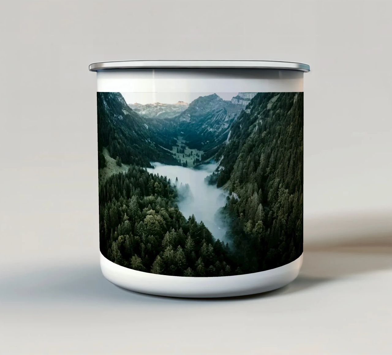 Where Fog Sleeps tazza in smalto da somewhere.soul.escape