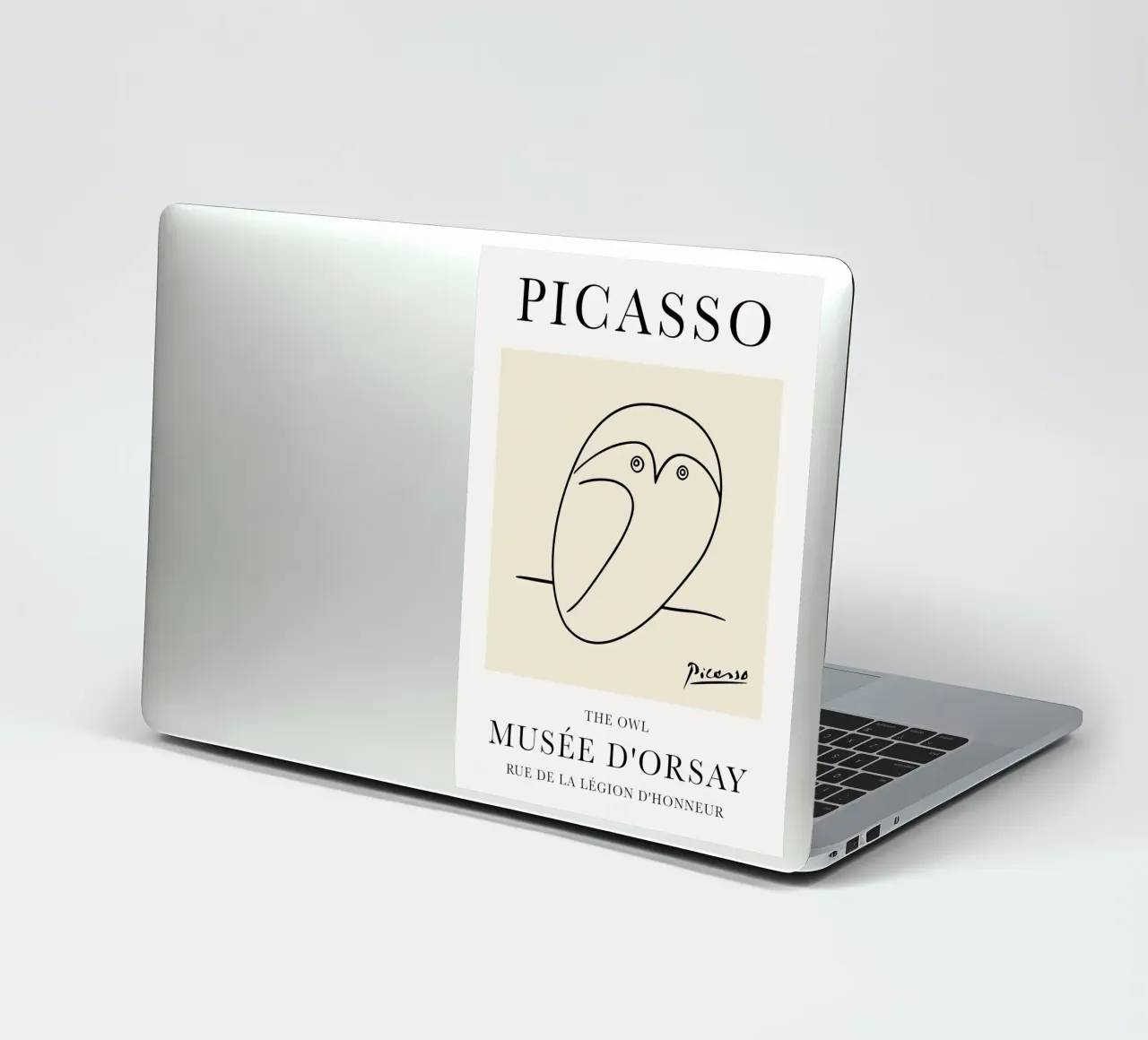 Gufo Picasso adesivo da Jam Poster