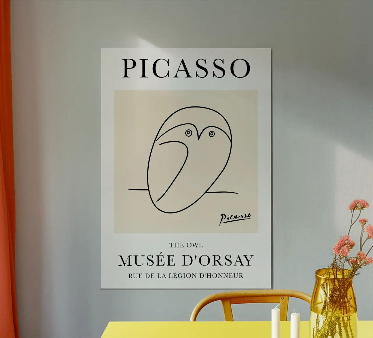 Gufo Picasso alluminio dibond da Jam Poster
