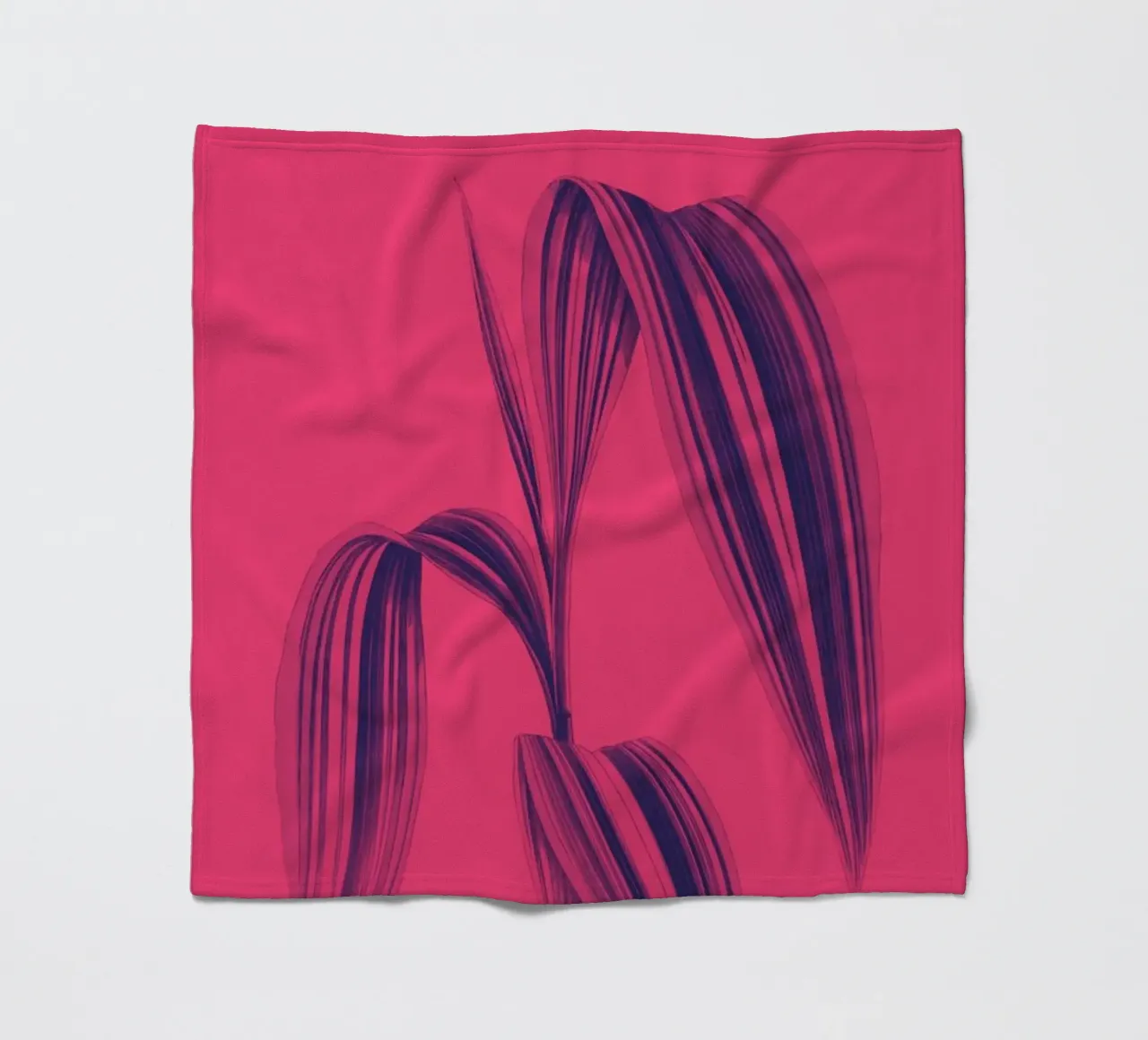Plant Punch: Pink Period | Press Play Art Print Remix fleece blanket by Press Play Art Prints