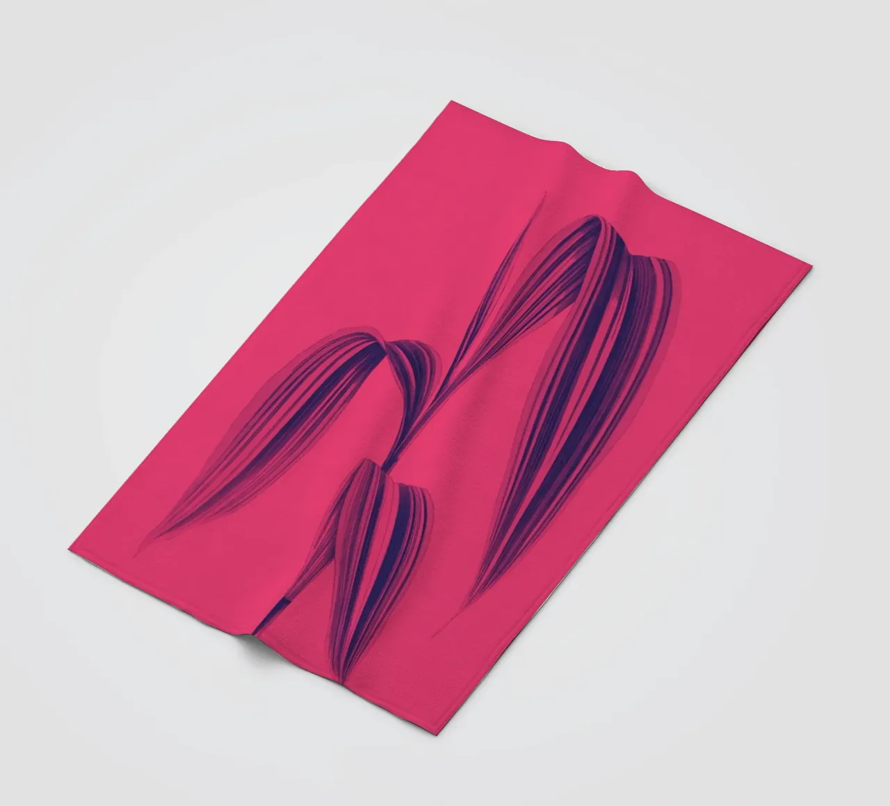 Plant Punch: Pink Period | Press Play Art Print Remix fleece blanket by Press Play Art Prints