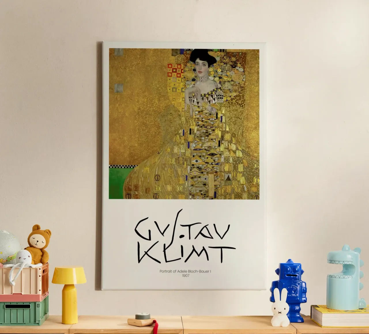Klimt - Portrait Of Adele Bloch-Bauer I, 1907 tela con Cornice a cassetta da Vintage by JUNIQE