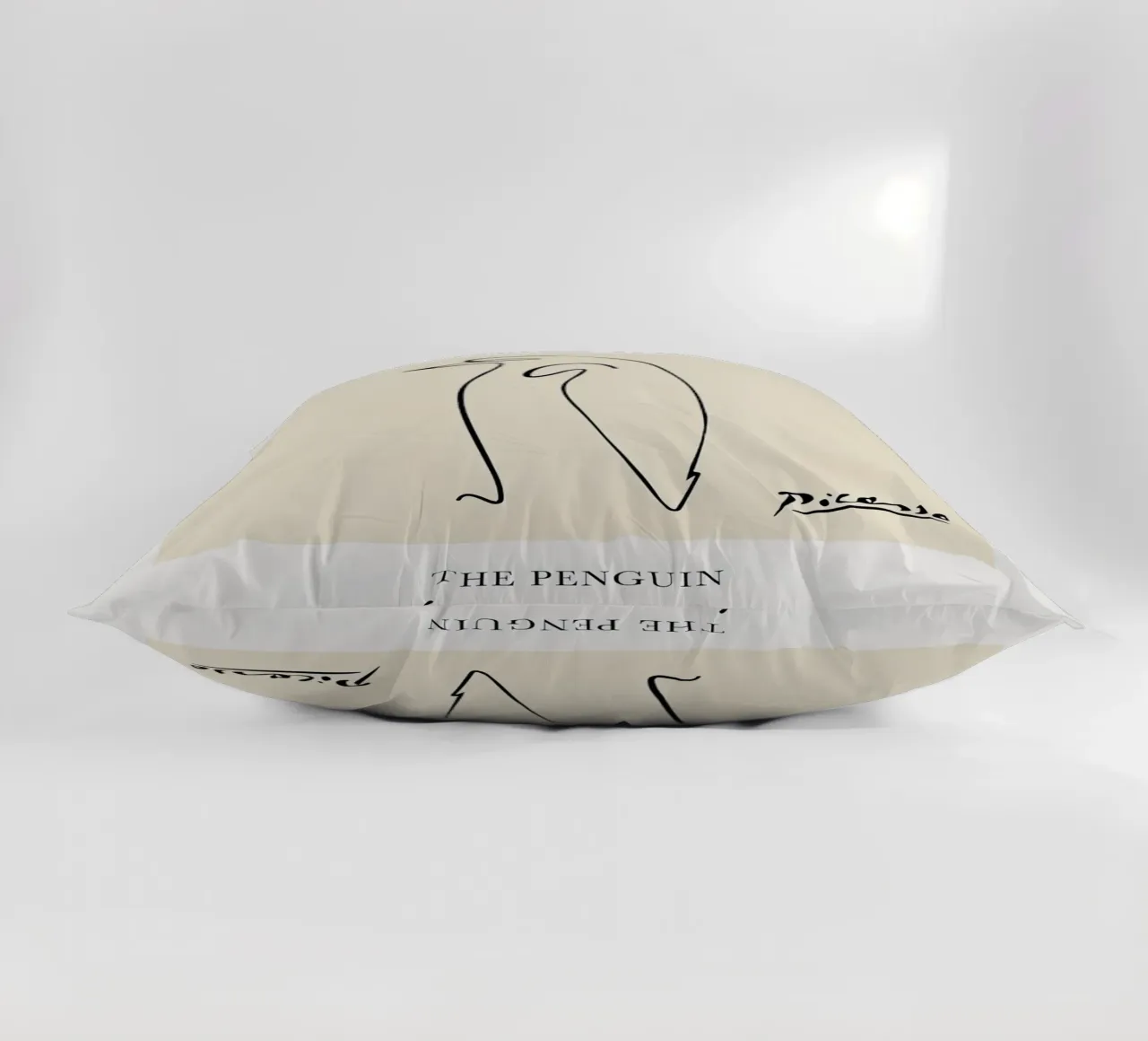 Picasso Penguin Sketch decorative cushion by Jam Poster