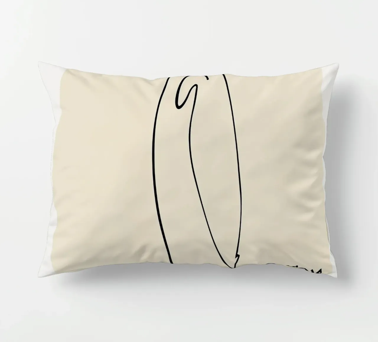 Picasso Penguin Sketch decorative cushion by Jam Poster