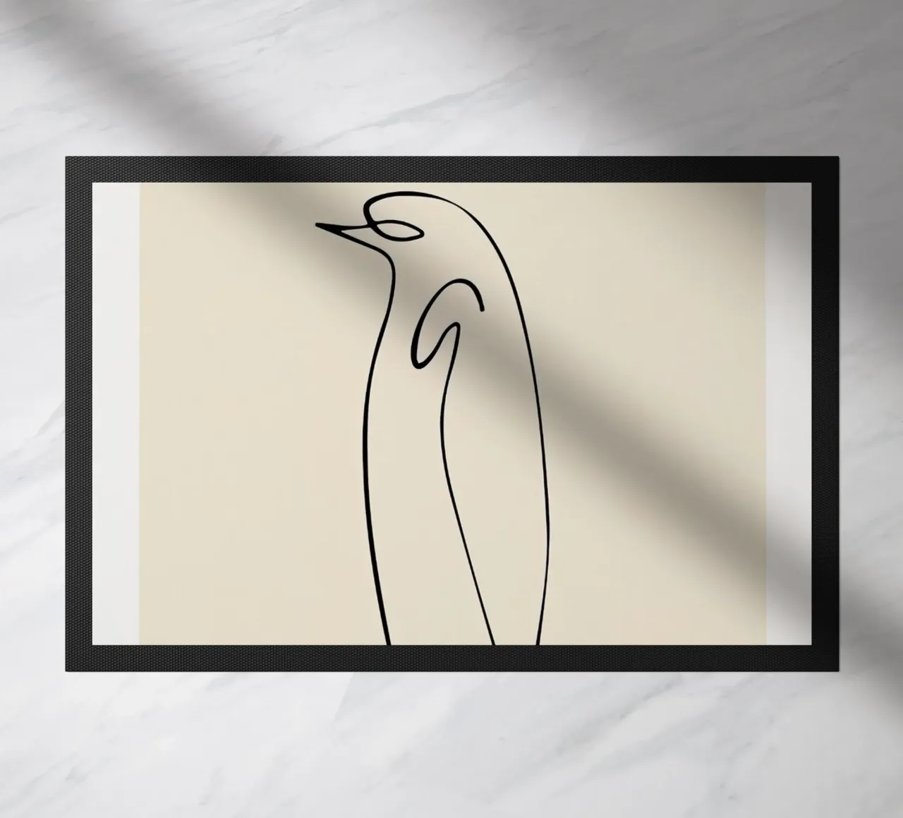 Schizzo del pinguino Picasso zerbino da Jam Poster