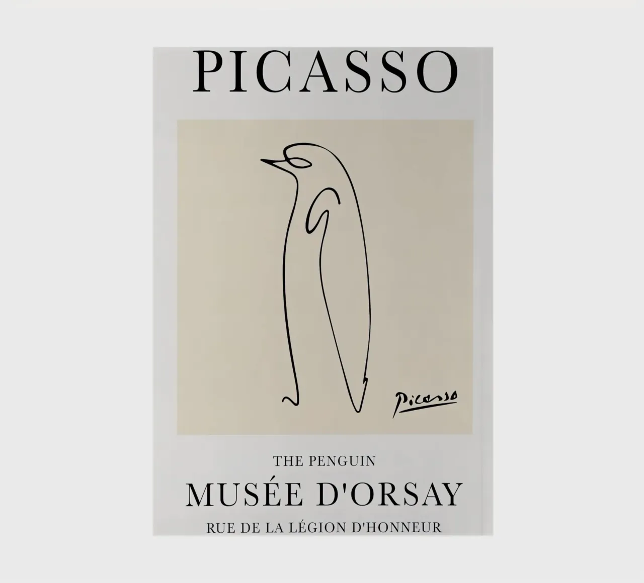 Picasso Penguin Sketch notebook by Jam Poster