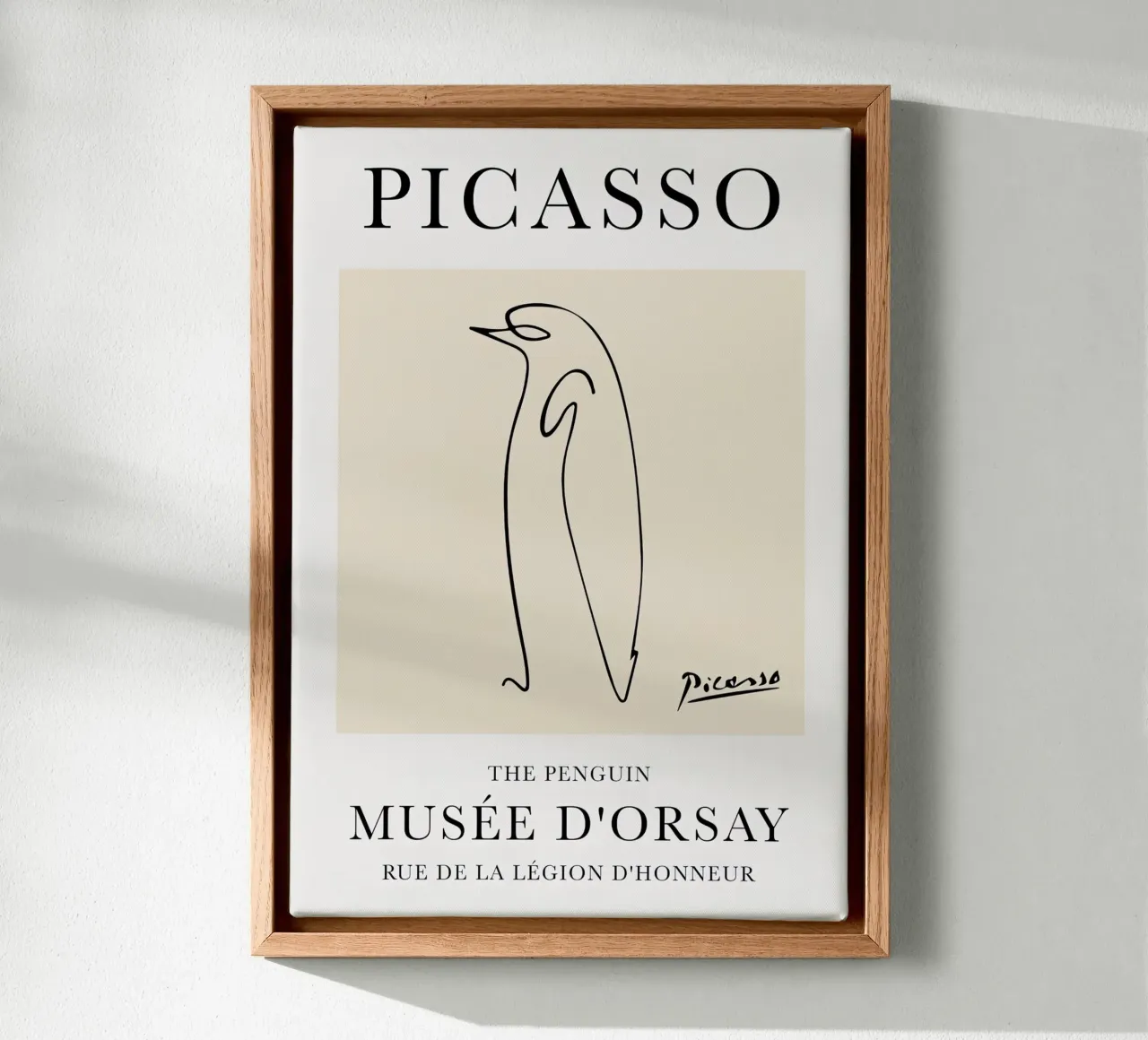 Picasso Penguin Sketch canvas by Jam Poster