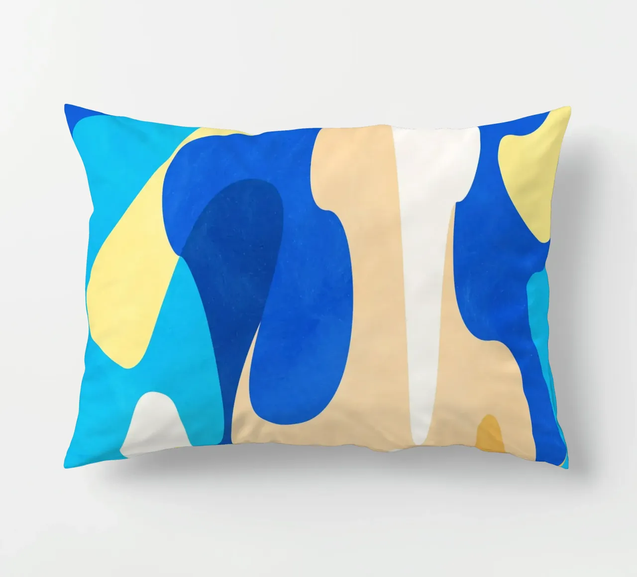 Blaue Wellen II Kissen von lovely lines