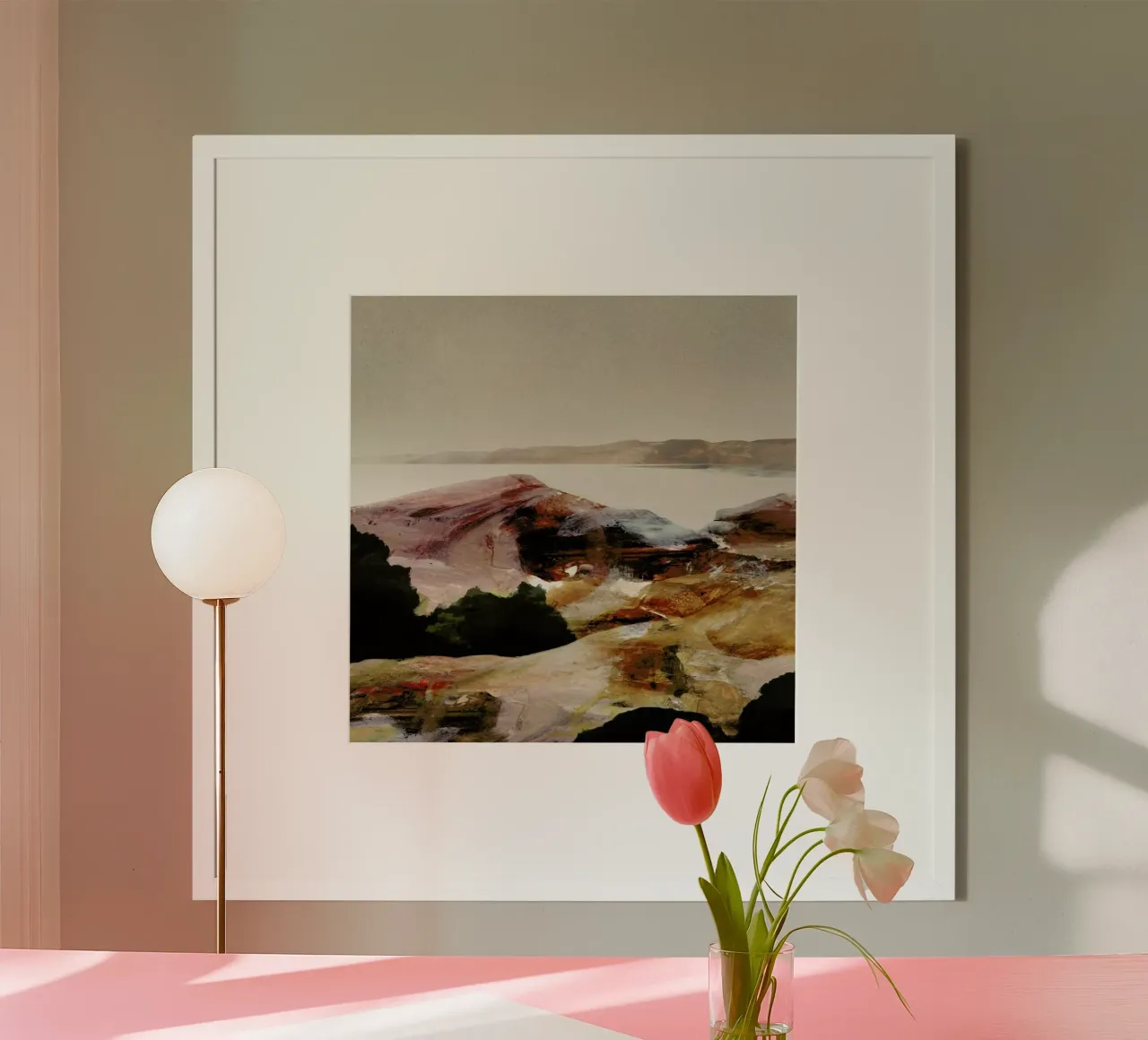 Hope Lookout Poster mit Aluminium Rahmen von Dan Hobday