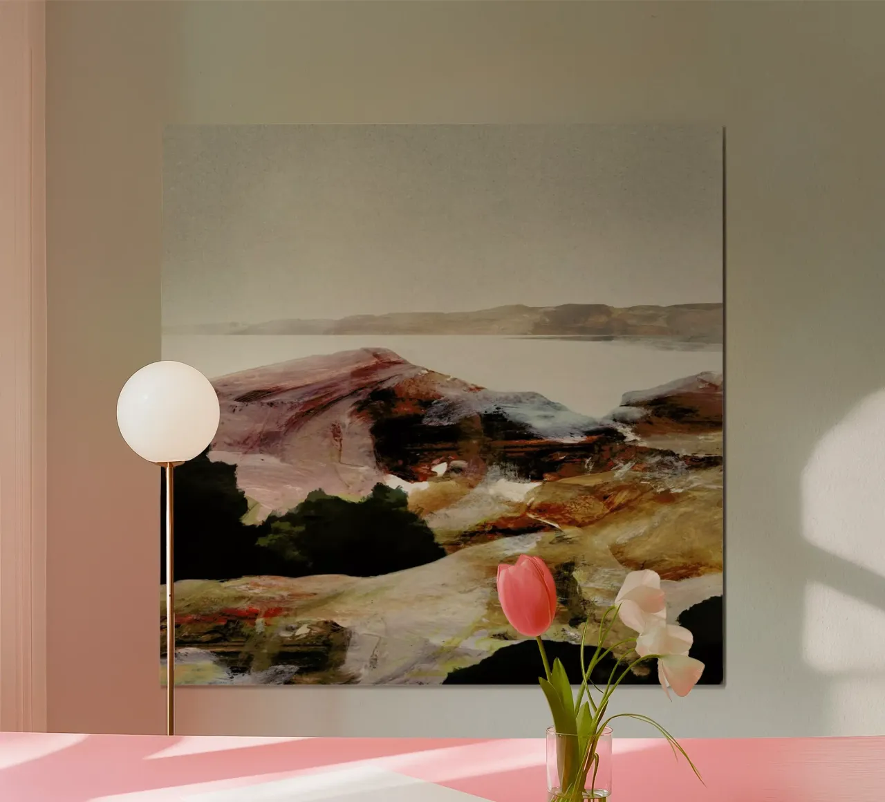 Hope Lookout Poster mit Aluminium Rahmen von Dan Hobday
