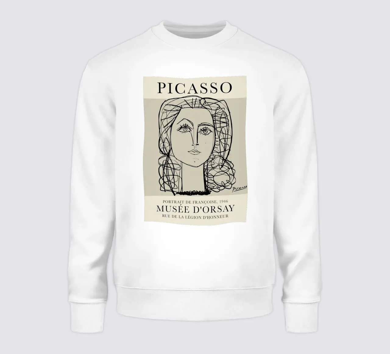 Picasso Ritratto di Francoise Gilot felpa da Jam Poster