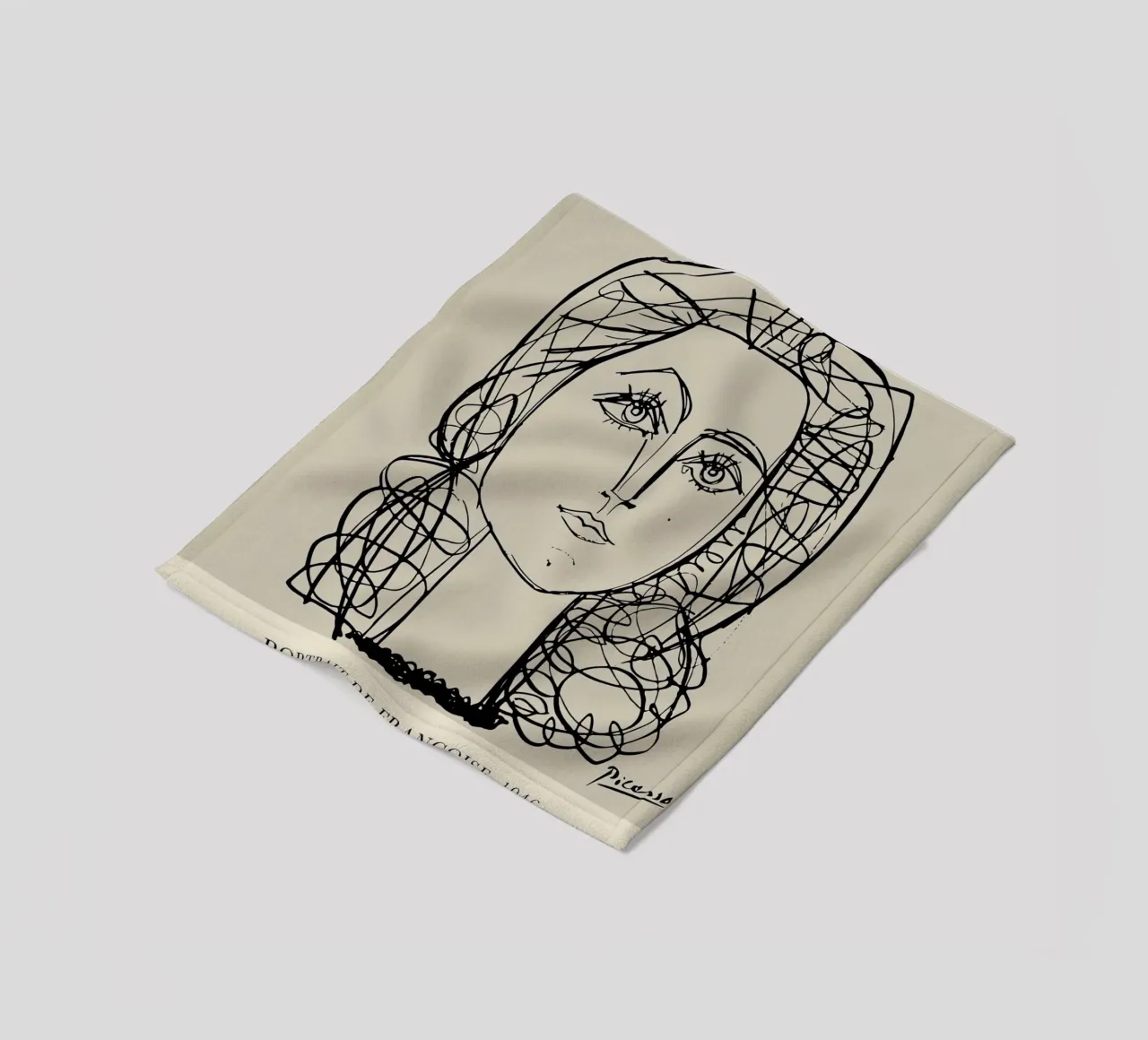 Picasso Ritratto di Francoise Gilot coperta in pile da Jam Poster