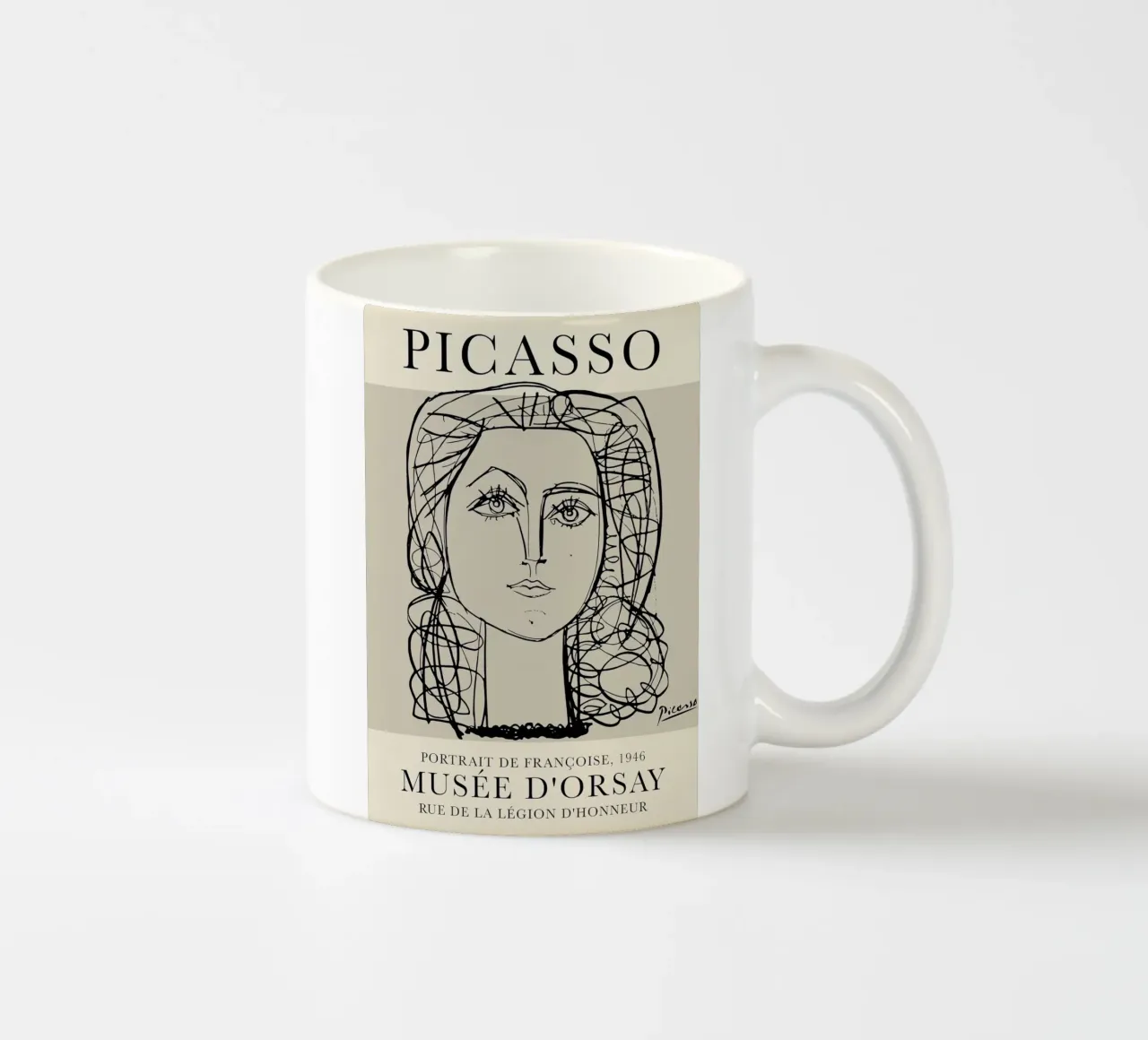 Picasso Ritratto di Francoise Gilot tazza in ceramica da Jam Poster