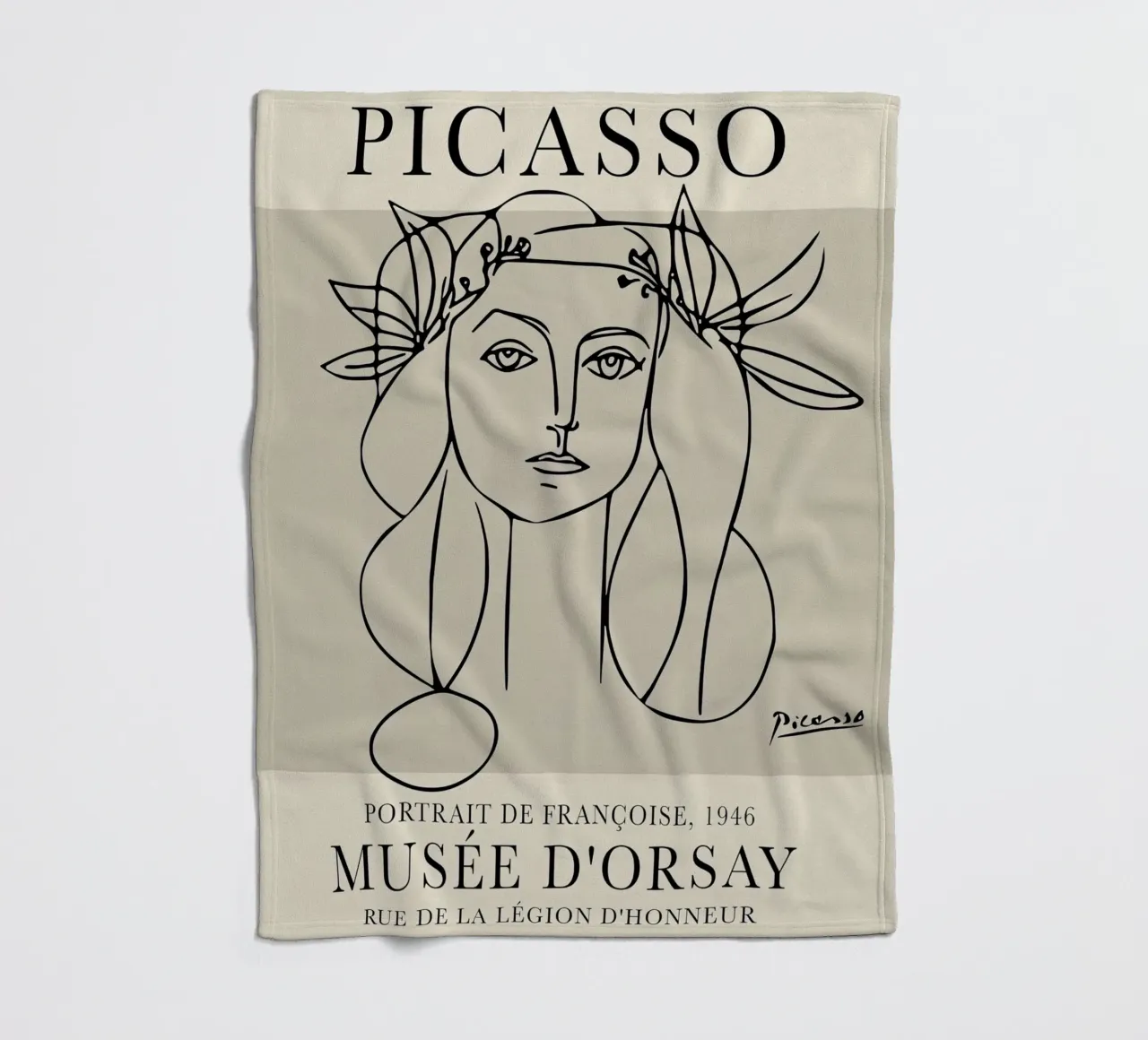 Picasso Ritratto di Francoise coperta in pile da Jam Poster
