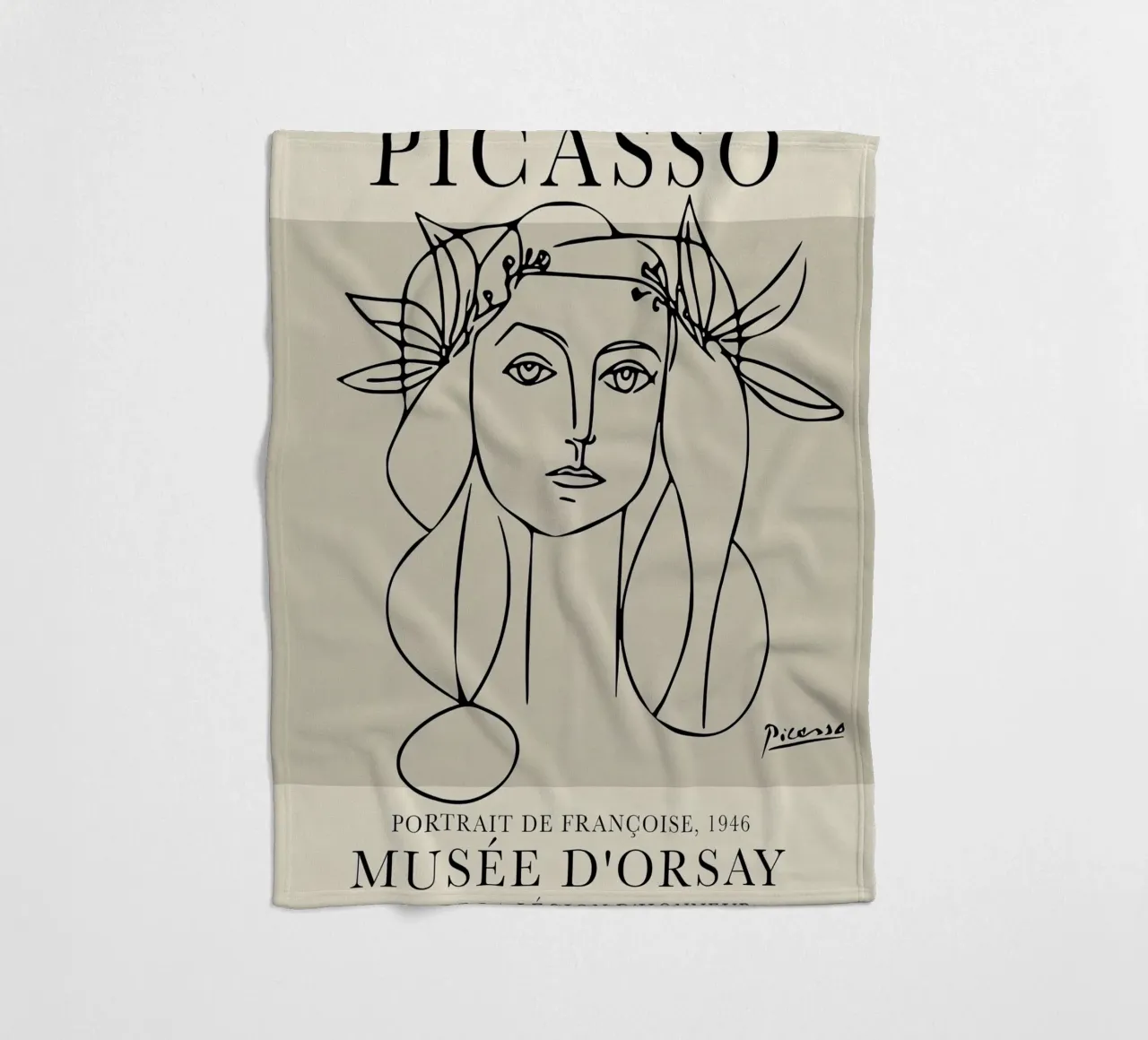 Picasso Ritratto di Francoise coperta in pile da Jam Poster