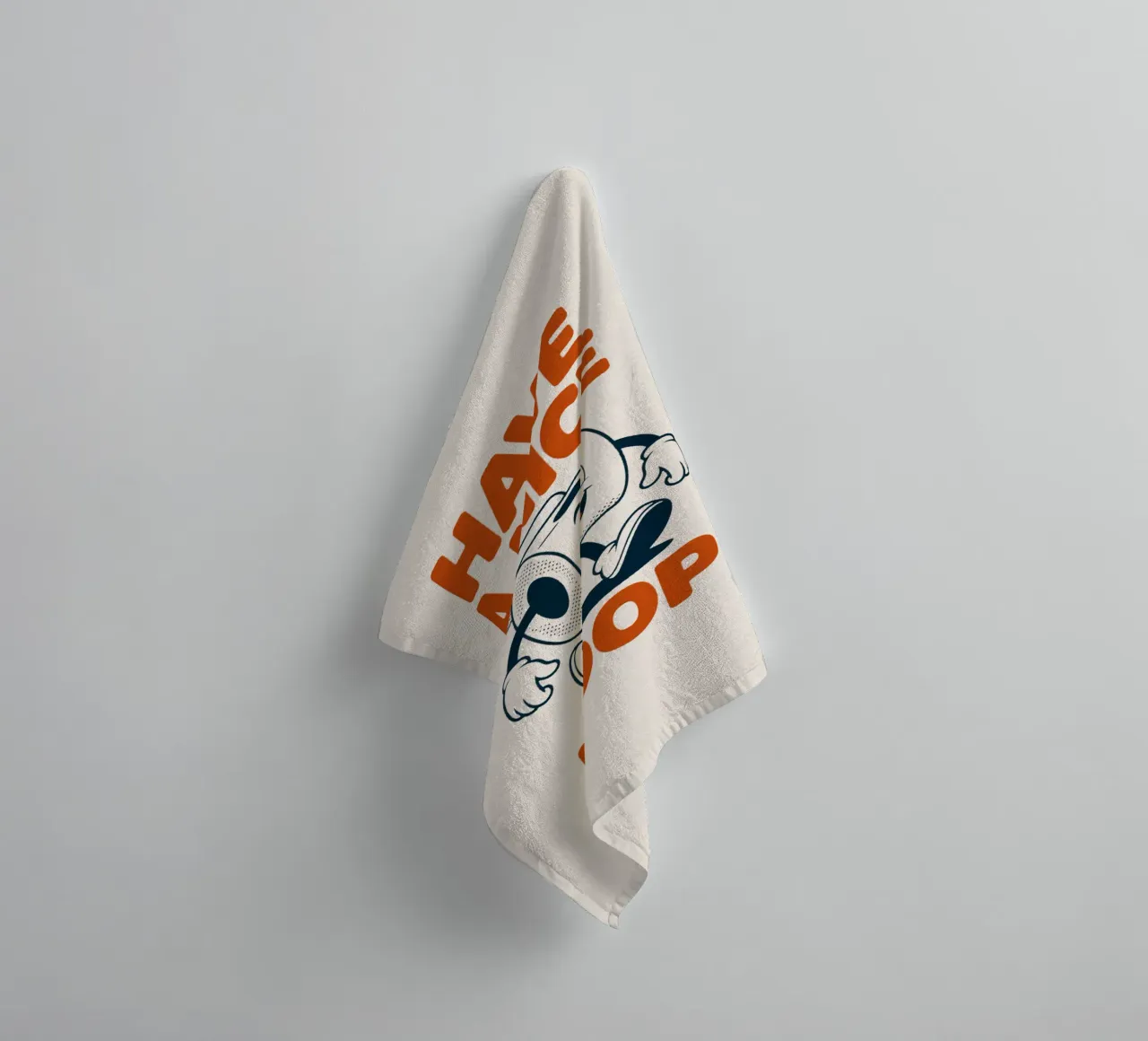 Grappige Toilet Humor Retro "Have a Nice Poop" Badkamer Print badhanddoek van Ctrl+Alt+Pop