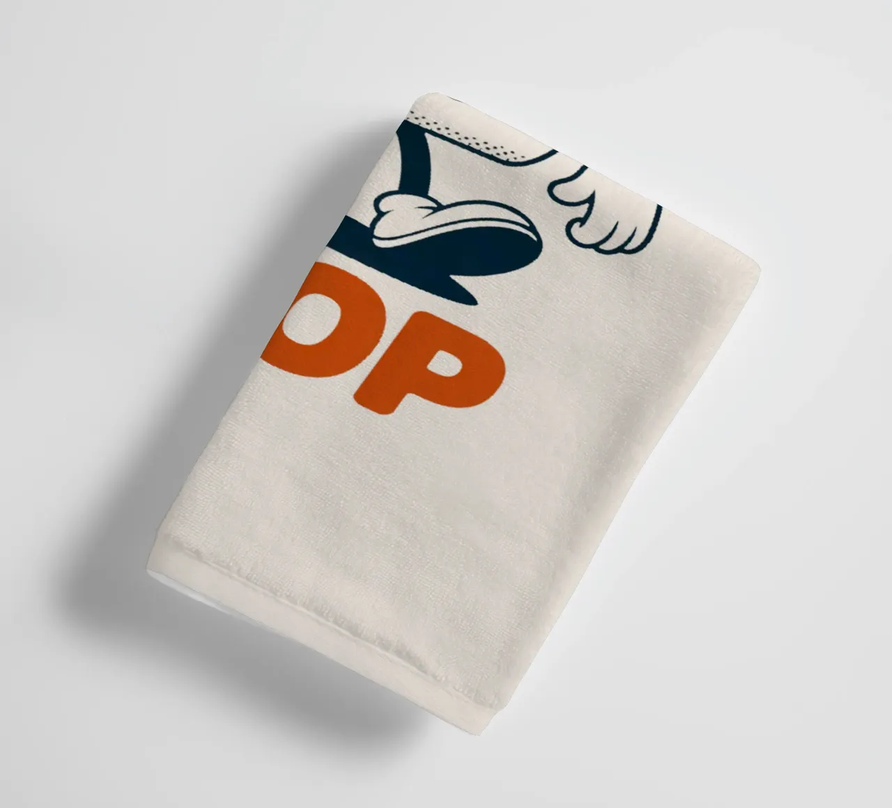 Grappige Toilet Humor Retro "Have a Nice Poop" Badkamer Print badhanddoek van Ctrl+Alt+Pop