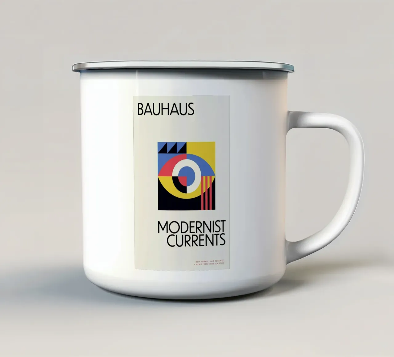 Modernist Currents 7 taza de esmalte de Studio One
