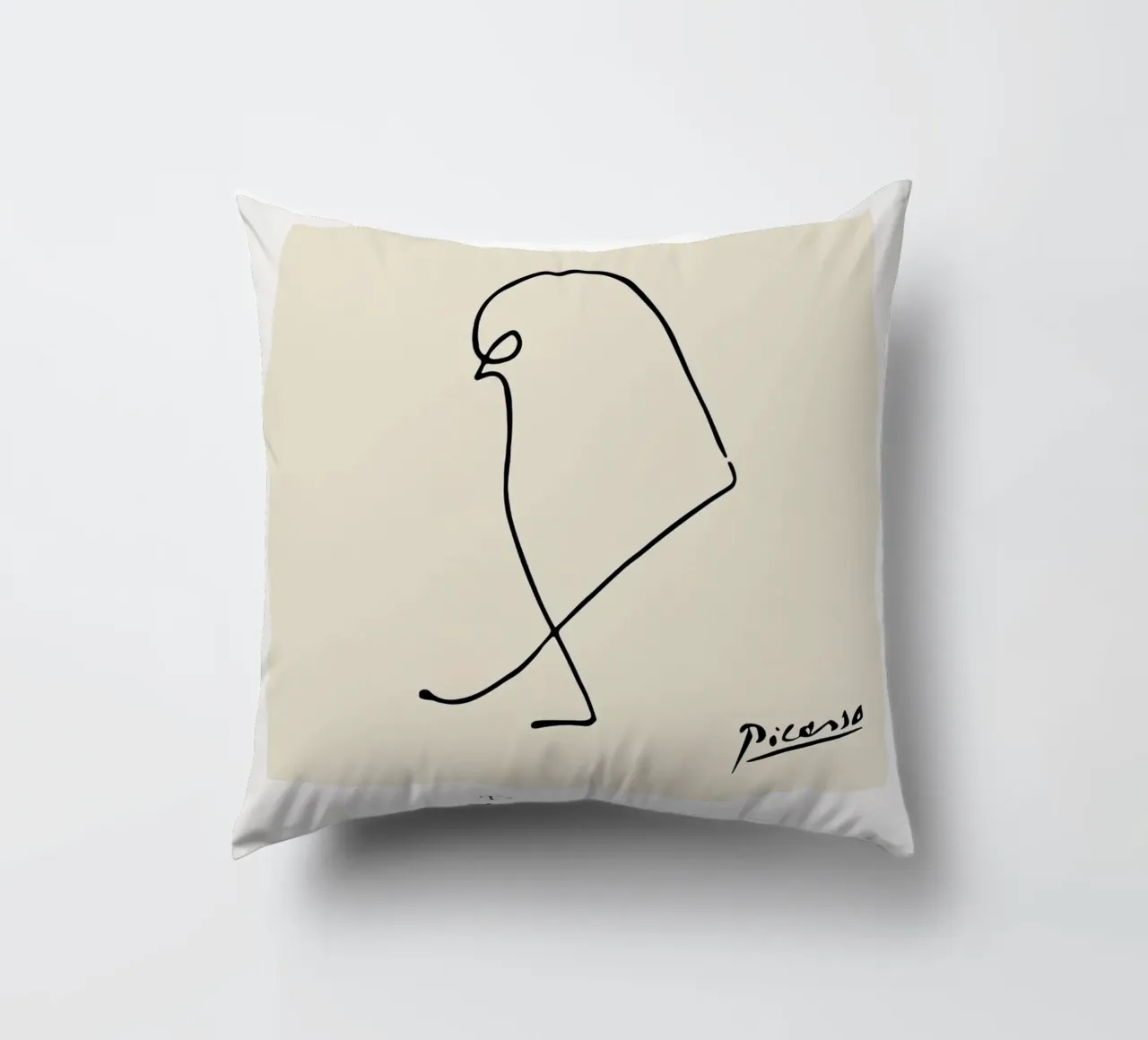 Picasso Sparrow Bird decorative cushion by Jam Poster