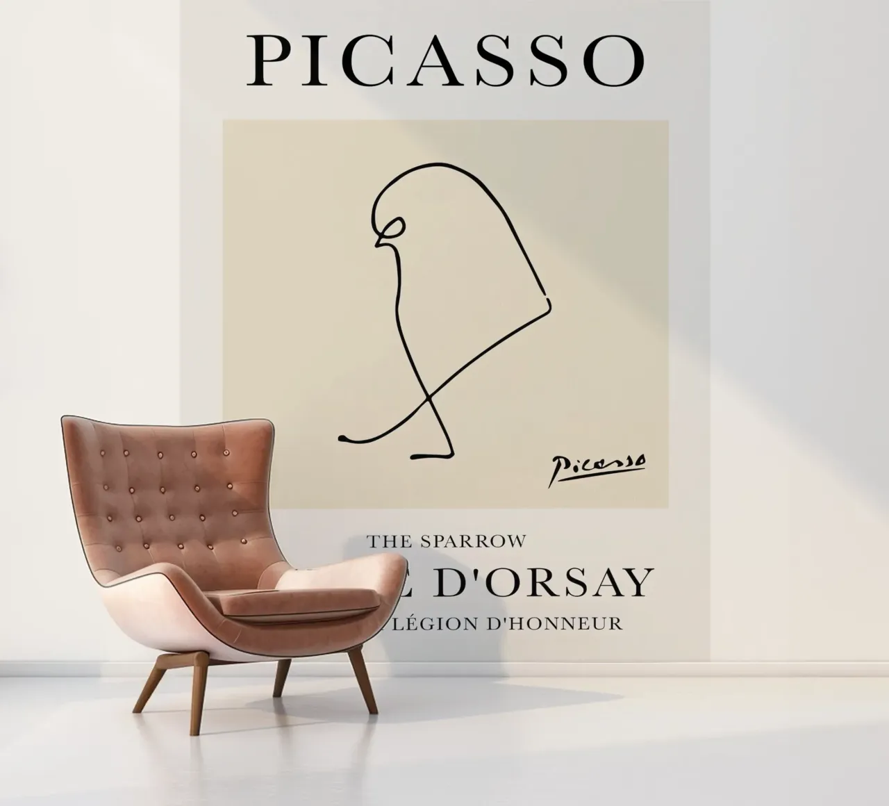 Picasso Sparrow Bird photo wallpaper by Jam Poster