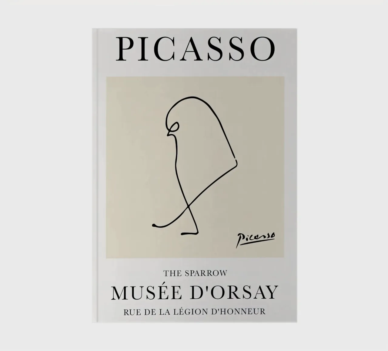 Oiseau moineau Picasso carnet de notes de Jam Poster