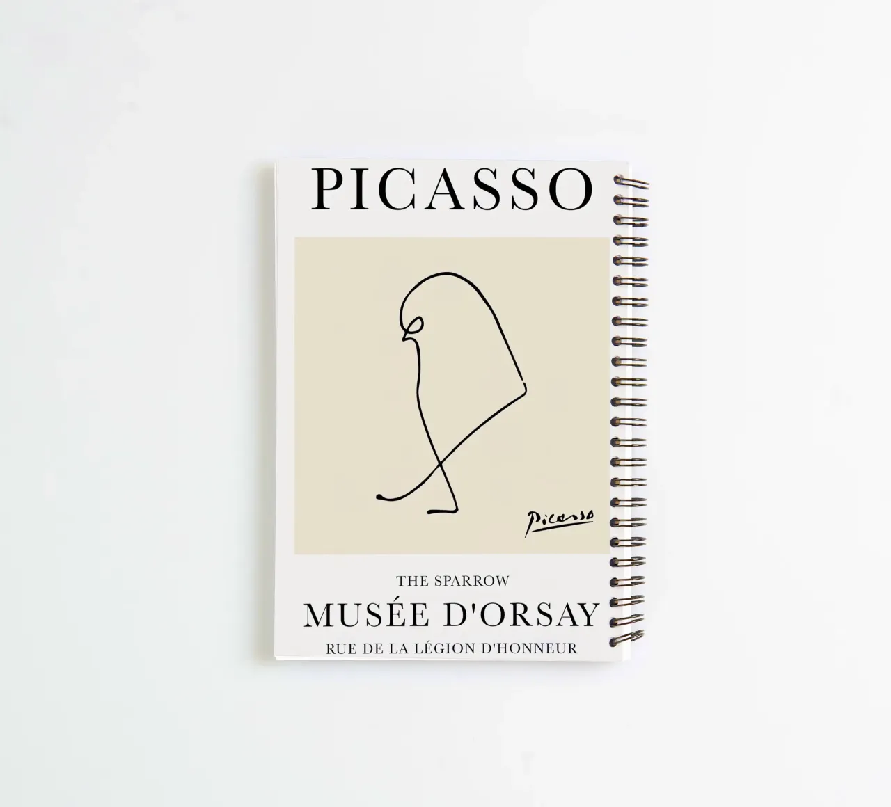 Picasso Sparrow Bird spiral notebook by Jam Poster