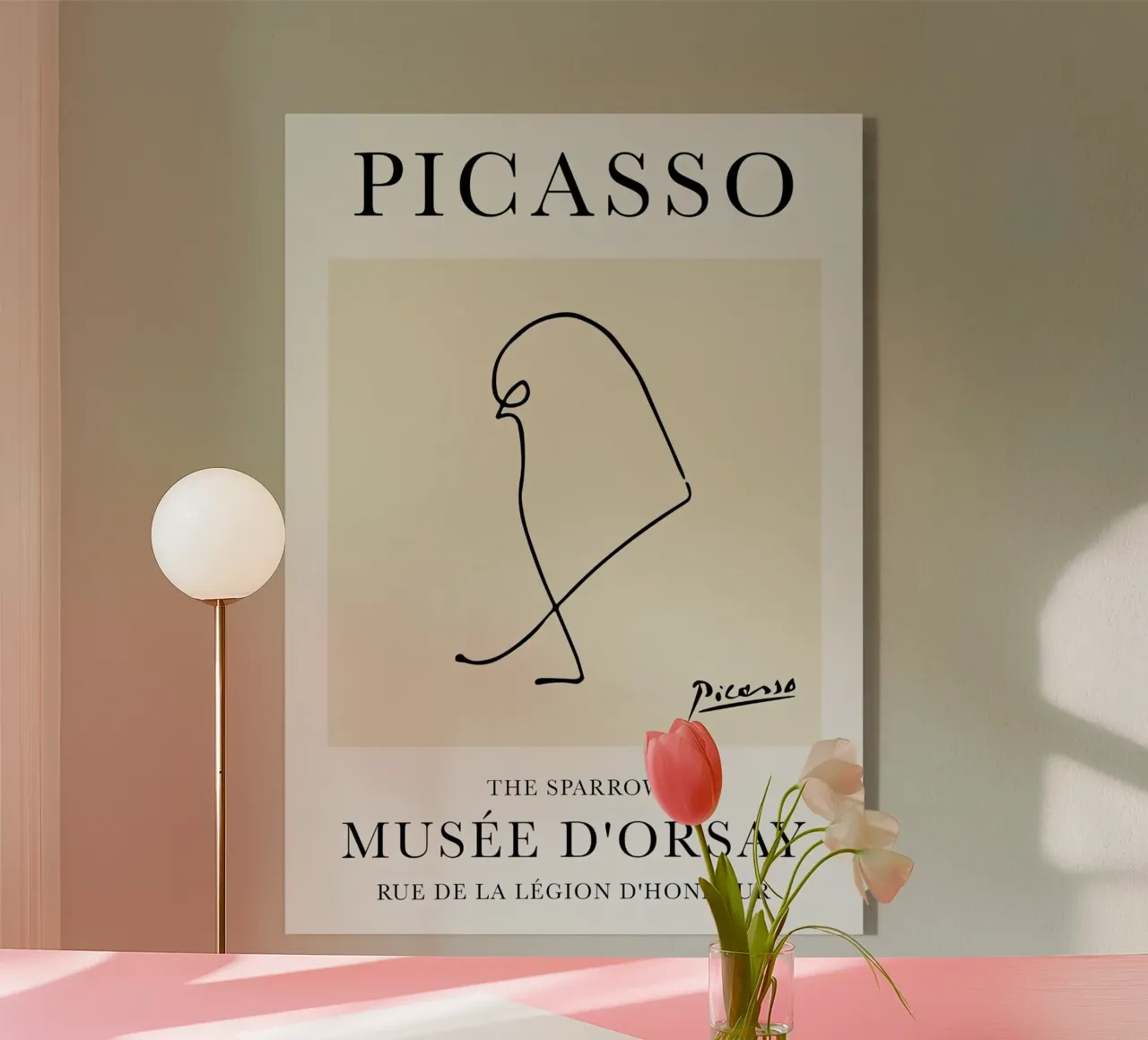 Passero Picasso plexiglass da Jam Poster