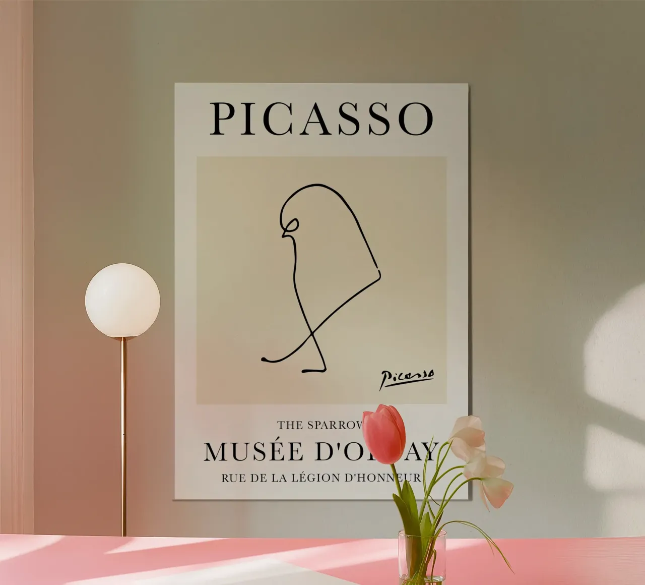 Passero Picasso carta hahnemühle da Jam Poster