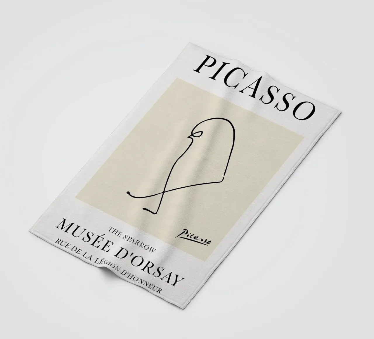 Passero Picasso coperta in pile da Jam Poster