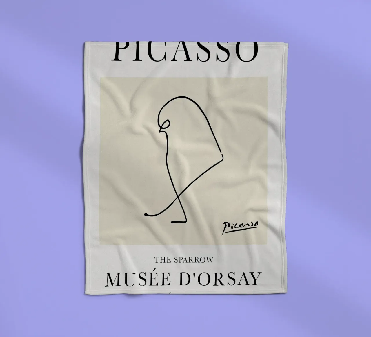 Passero Picasso coperta in pile da Jam Poster