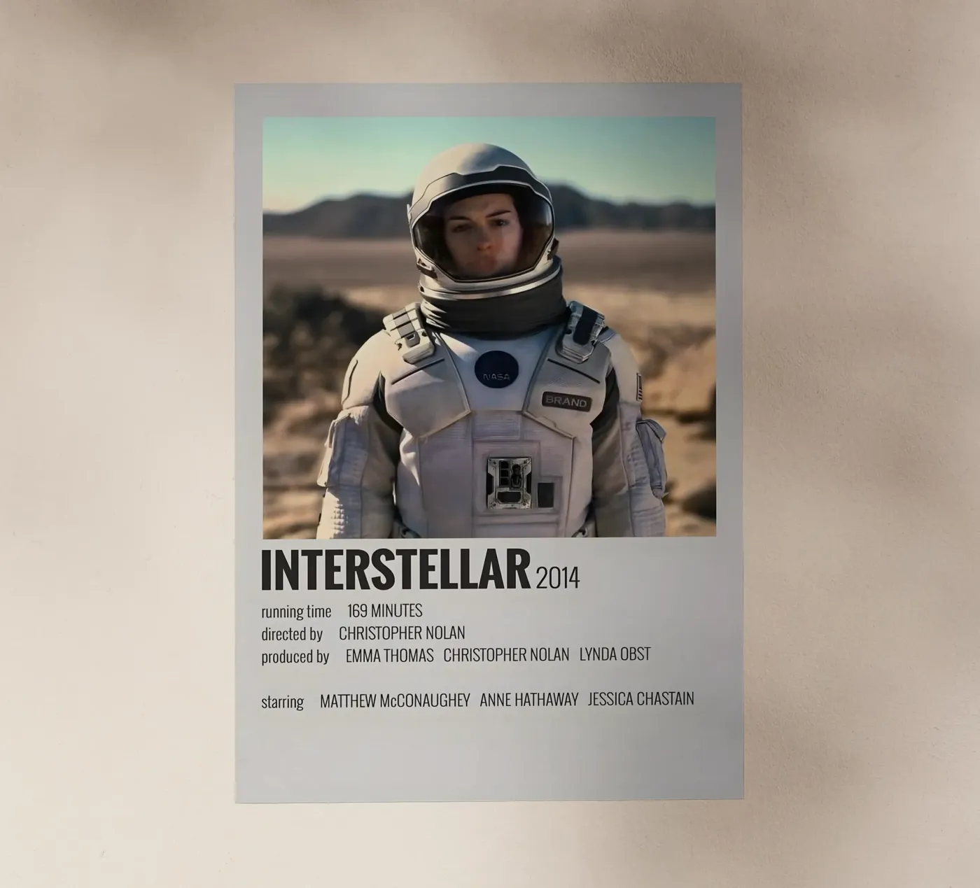INTERSTELLAR 2014 backlit folie van MVFminimalist