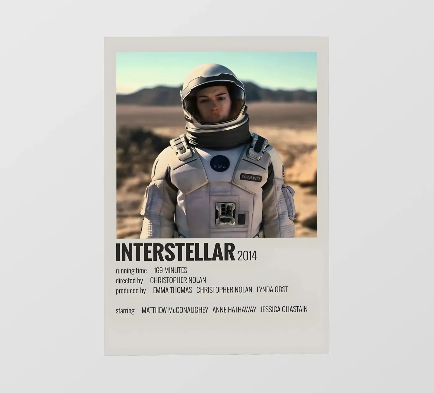 INTERSTELLAR 2014 fotobehang van MVFminimalist