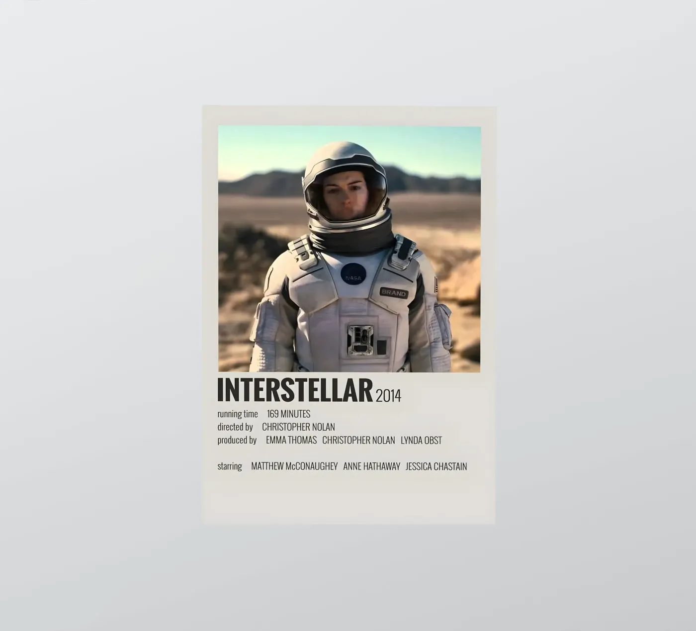 INTERSTELLAR 2014 Sticker von MVFminimalist