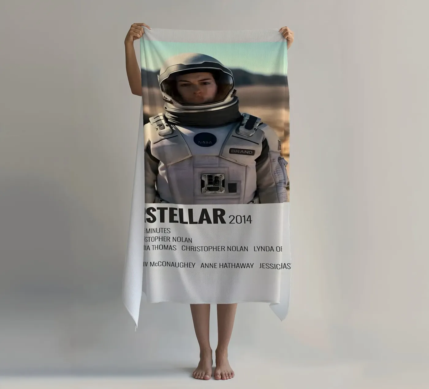 INTERSTELLAR 2014 beach towel by MVFminimalist