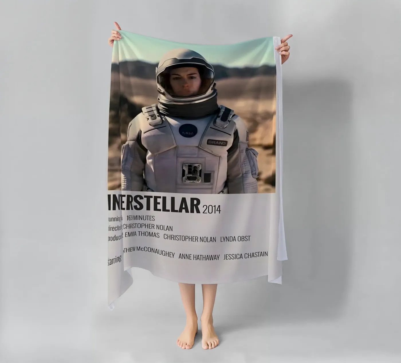 INTERSTELLAR 2014 beach towel by MVFminimalist