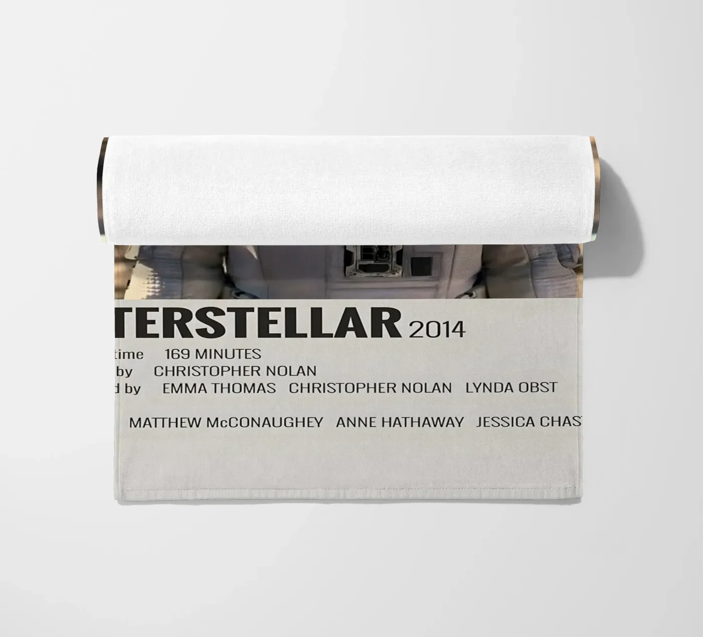 INTERSTELLAR 2014 beach towel by MVFminimalist