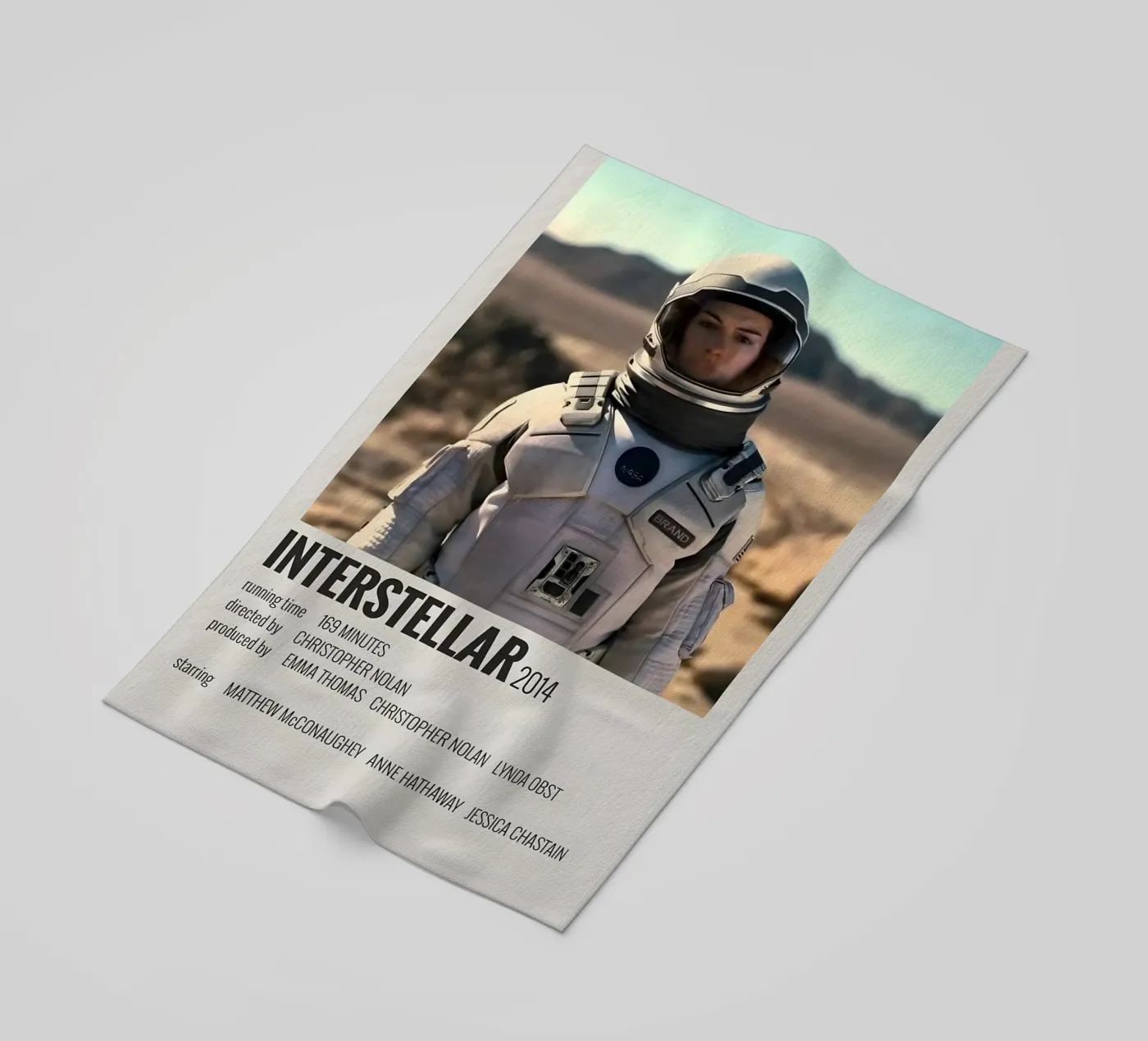 INTERSTELLAR 2014 beach towel by MVFminimalist