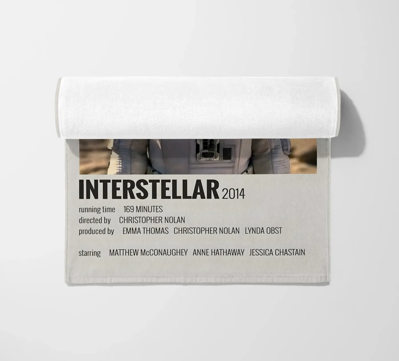 INTERSTELLAR 2014 beach towel by MVFminimalist