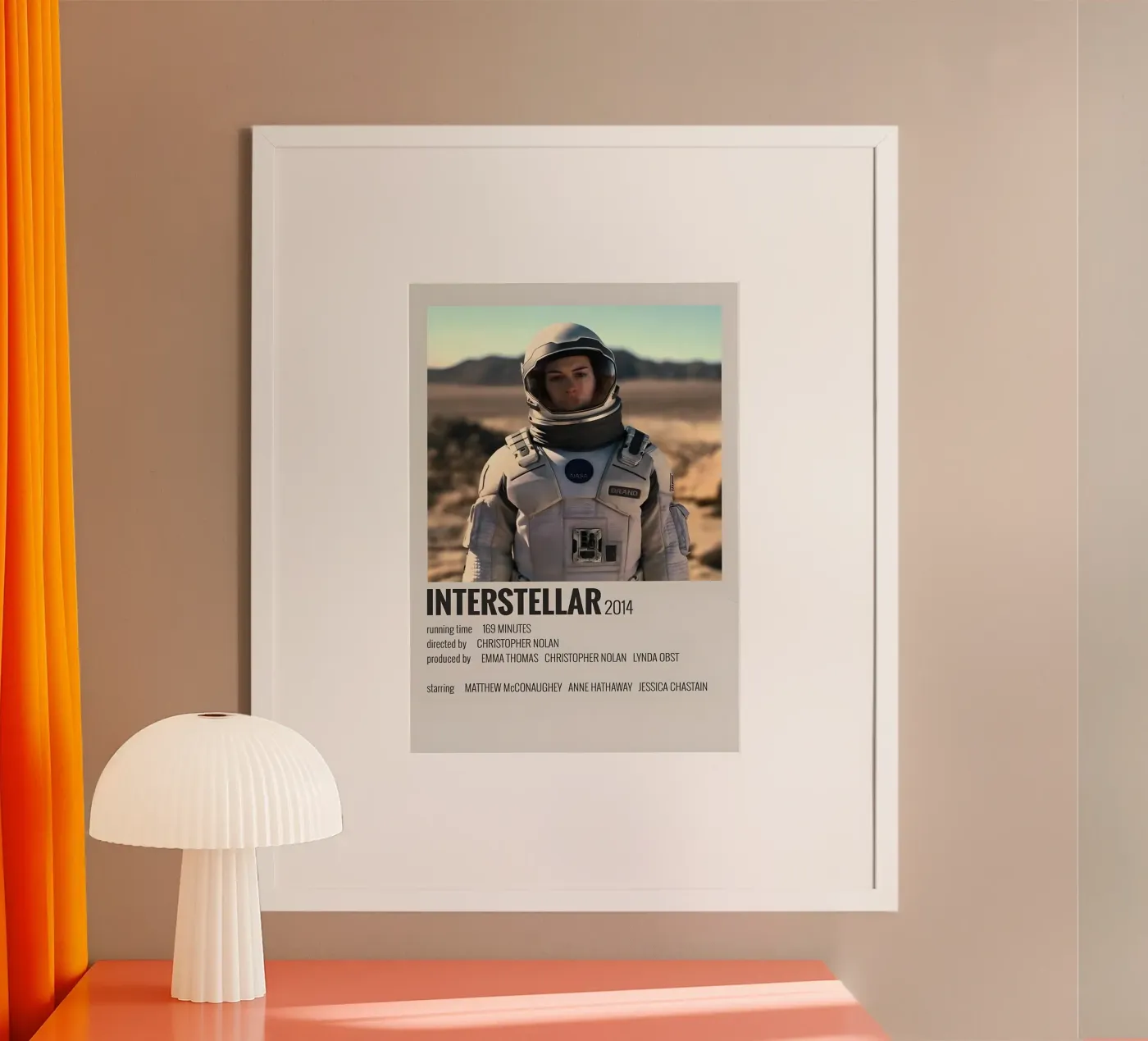 INTERSTELLAR 2014 poster van MVFminimalist