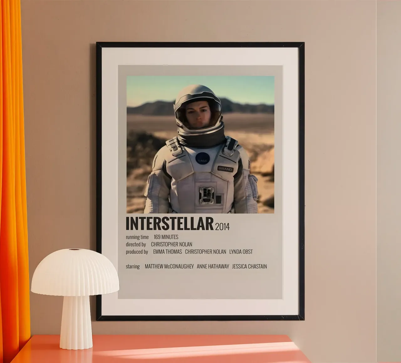INTERSTELLAR 2014 poster da MVFminimalist