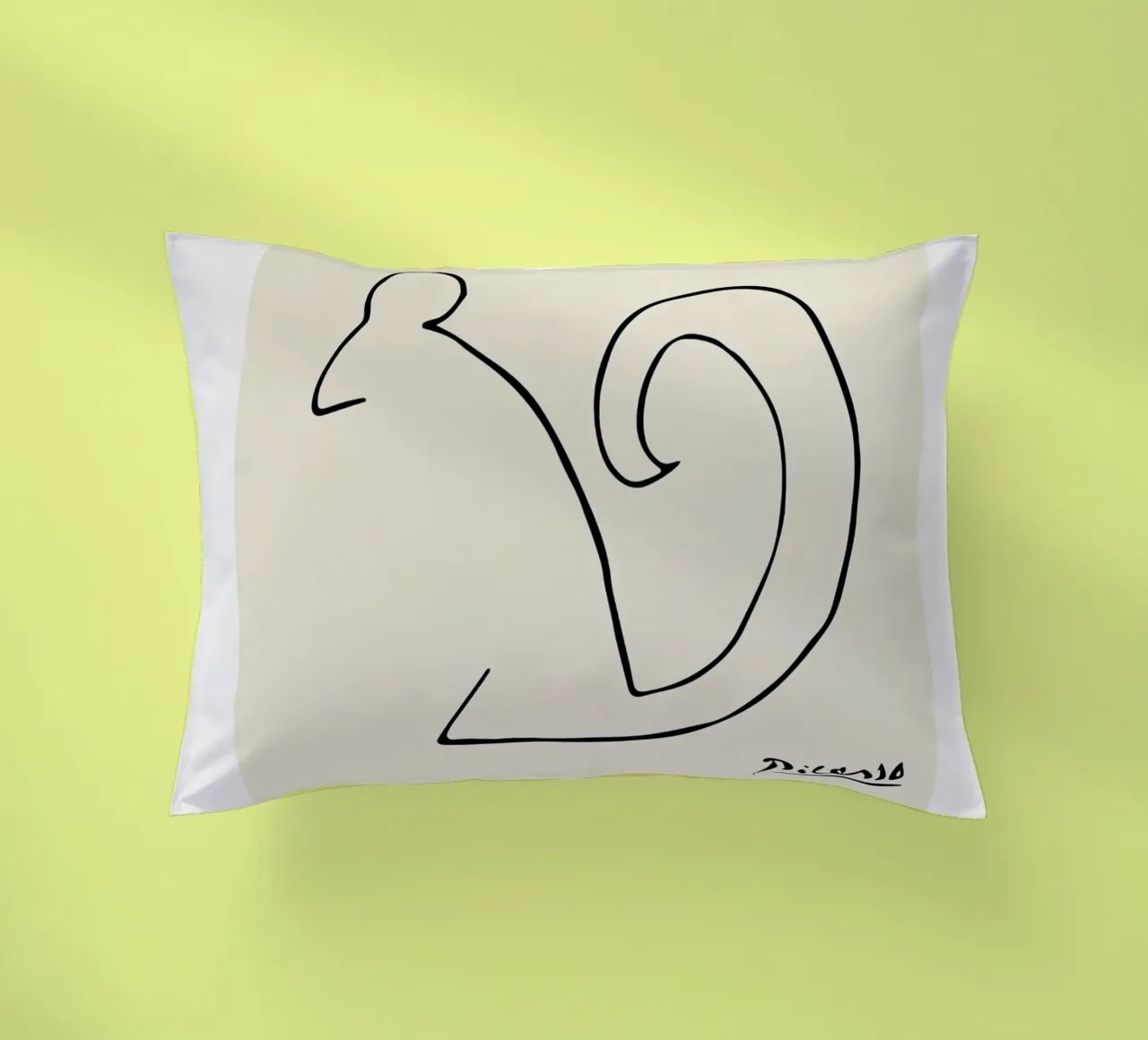 Linea di schizzo dello scoiattolo Picasso cuscino da Jam Poster