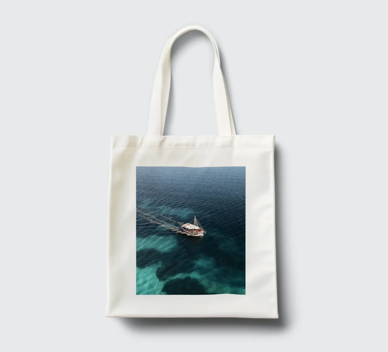 Into the Blue tote bag by somewhere.soul.escape
