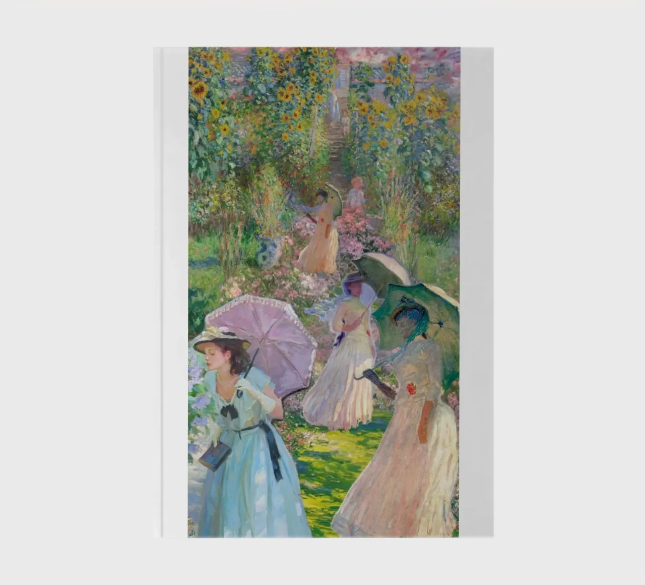 woman with umbrella in the middle of the park notebook by SMG Store