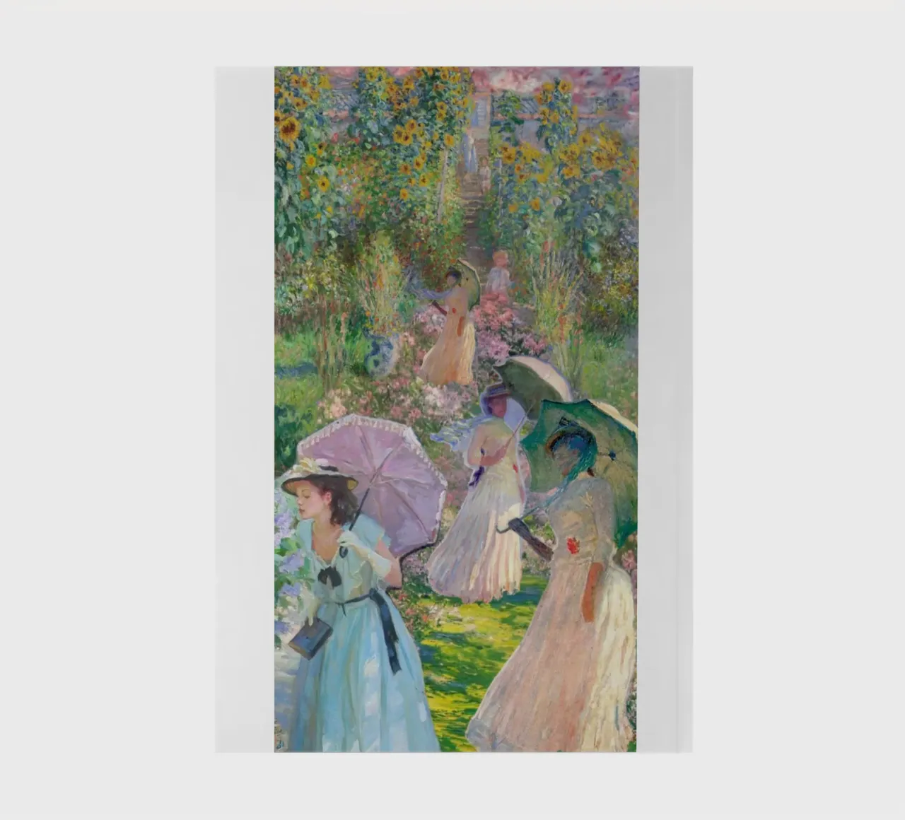 woman with umbrella in the middle of the park notebook by SMG Store