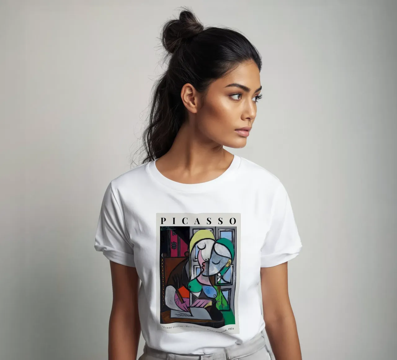 Picasso Woman Writing Marie-Therese 1934 t-shirt by Jam Poster